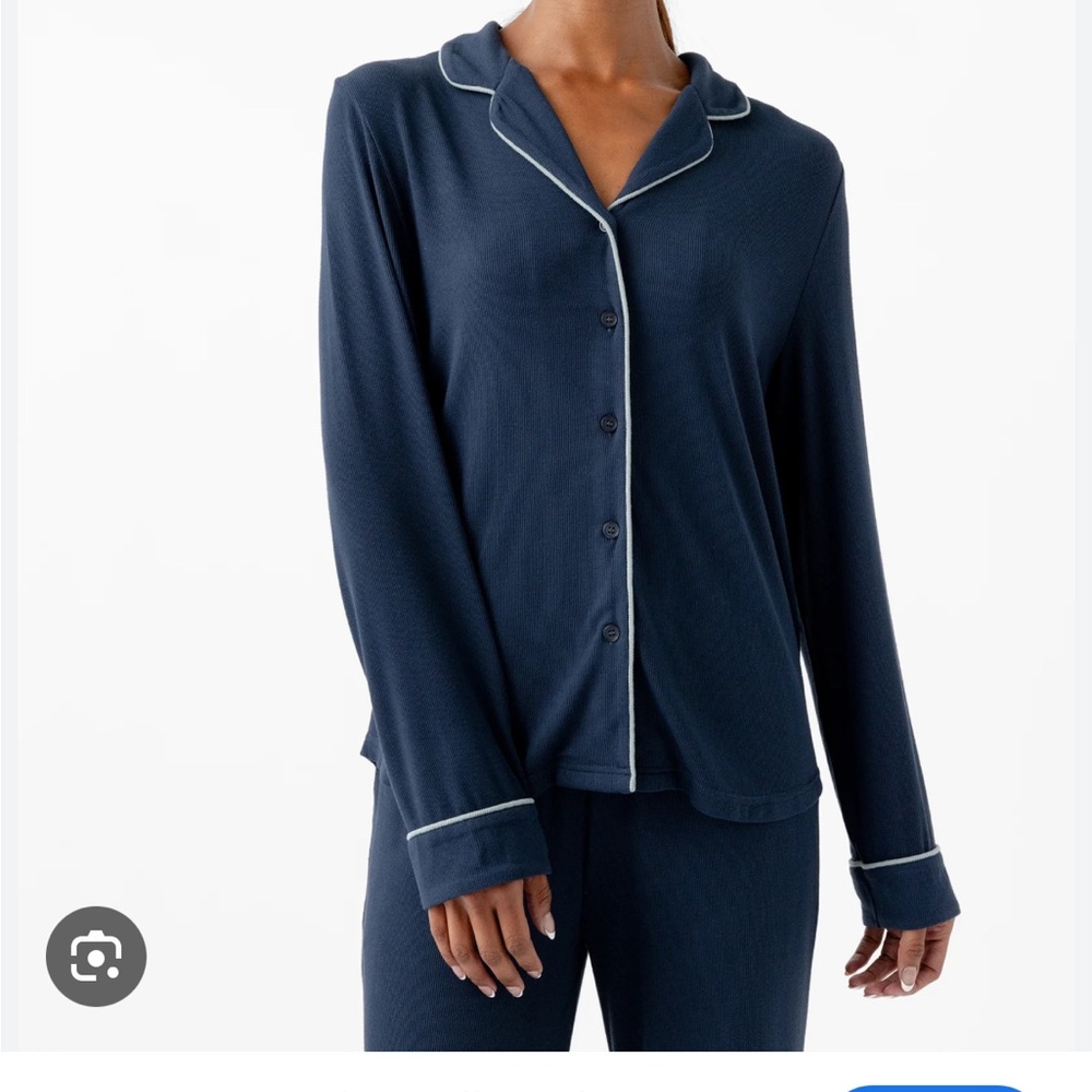 Cozy Earth Women’s Rib-Knit Classic Long Sleeve Pajama Set